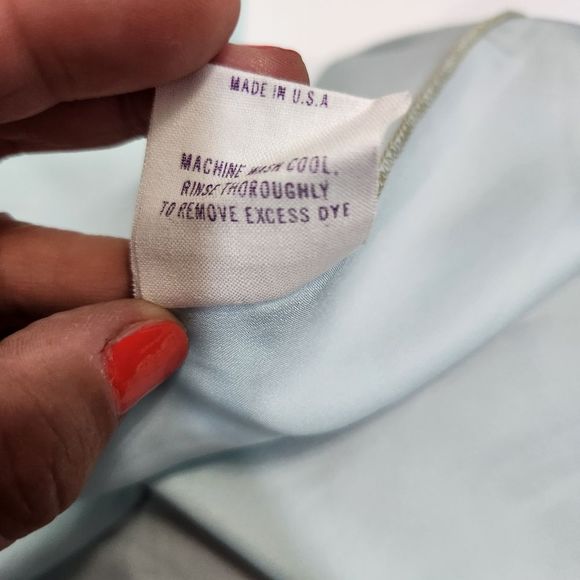 Givenchy true Vintage light blue sleep gown robe made in the US size medium - Picture 8 of 10